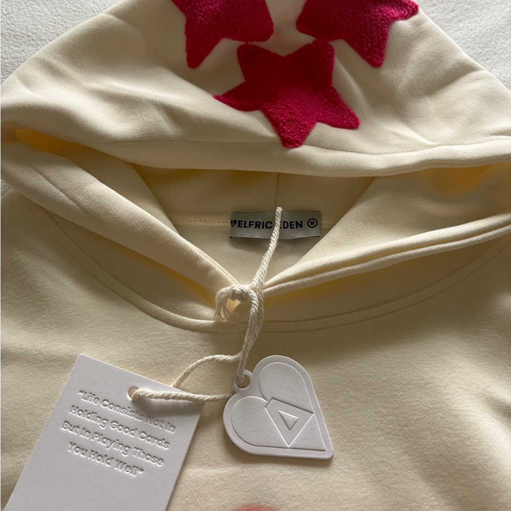 Aelfric Eden sweatshirt hoodie NWT
Beautiful off white hot pink & orange 
Size M - Picture 6 of 9